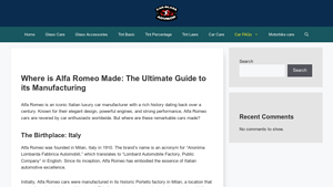 Where is Alfa Romeo Made: The Ultimate Guide to its Manufacturing - alfa romeo manufacturer