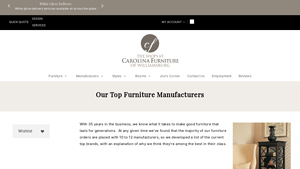 Our Top Furniture Manufacturers - The Shops at Carolina - best furniture manufacturer
