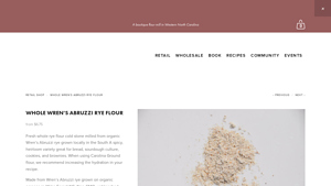 Whole Rye Flour - Carolina Ground Flour - rye flour bulk