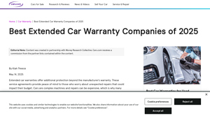 Best Extended Car Warranty Companies of 2025 - Cars.com - car manufacturer warranty