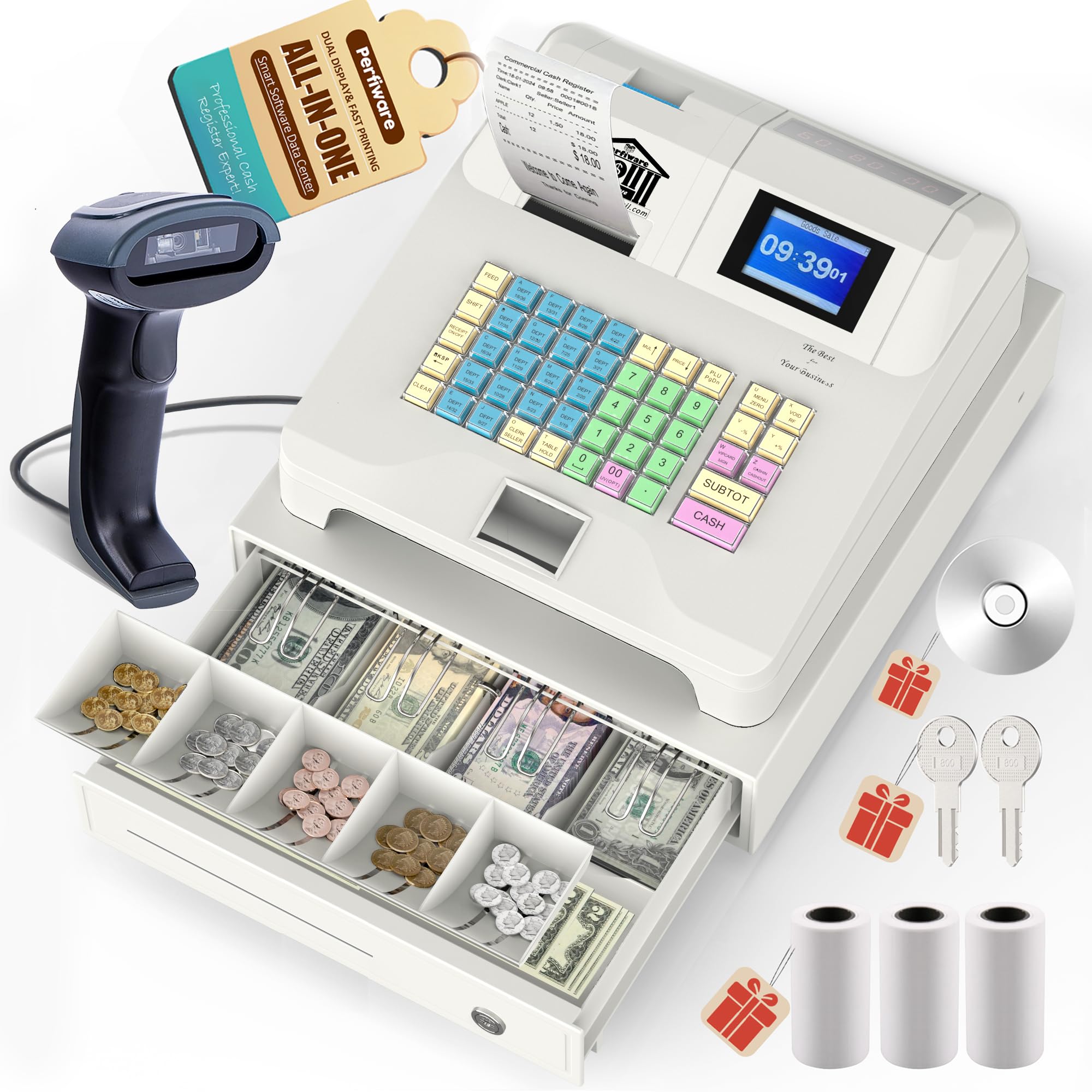 A relevant stock photo of cash register supplier in a typical setting.