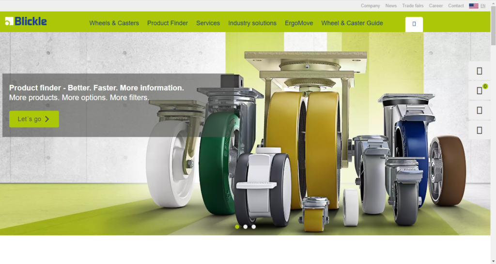 A relevant stock photo of caster manufacturer in a typical setting.