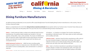 Manufacturers: Dining Furniture at California Barstools - bar furniture factory