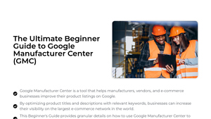 Google Manufacturer Center (GMC): The 101 Guide for Newbies - google manufacturer center