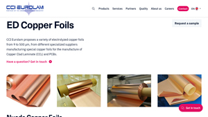 ED Copper Foils - CCI Eurolam - copper foil factory