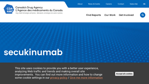 secukinumab - CDA-AMC - cosentyx manufacturer