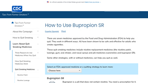 How to Use Bupropion SR | Quit Smoking | Tips From Former Smokers | CDC - best generic bupropion manufacturer
