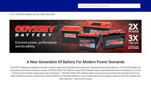 ODYSSEY Batteries for Sale | NAPA Auto Parts - odyssey battery company