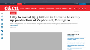 Lilly to invest $5.3 billion in Indiana to ramp up production of ... - mounjaro tirzepatide manufacturer eli lilly