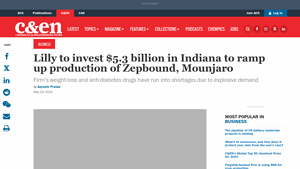 Lilly to invest $5.3 billion in Indiana to ramp up production of ... - mounjaro manufacturer eli lilly