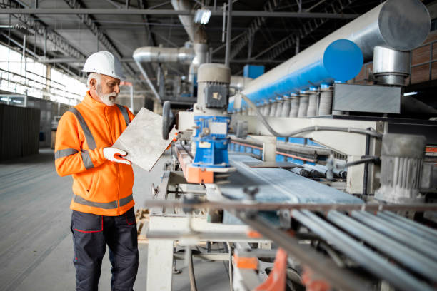 A relevant stock photo of ceramic tile manufacturer in a typical setting.