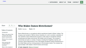 Who Makes Damon Motorhomes? [Comprehensive Answer] - CGAA.org - damon motorhome manufacturer