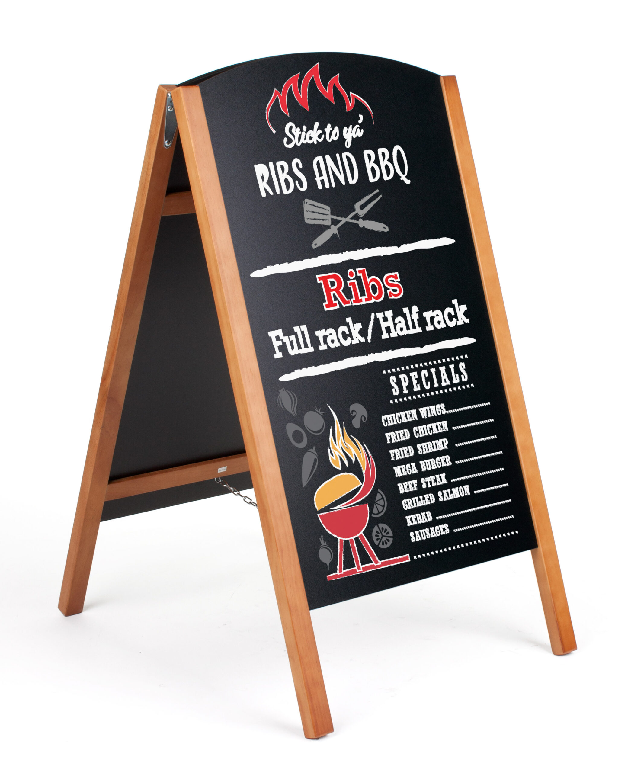 A relevant stock photo of chalkboard custom in a typical setting.