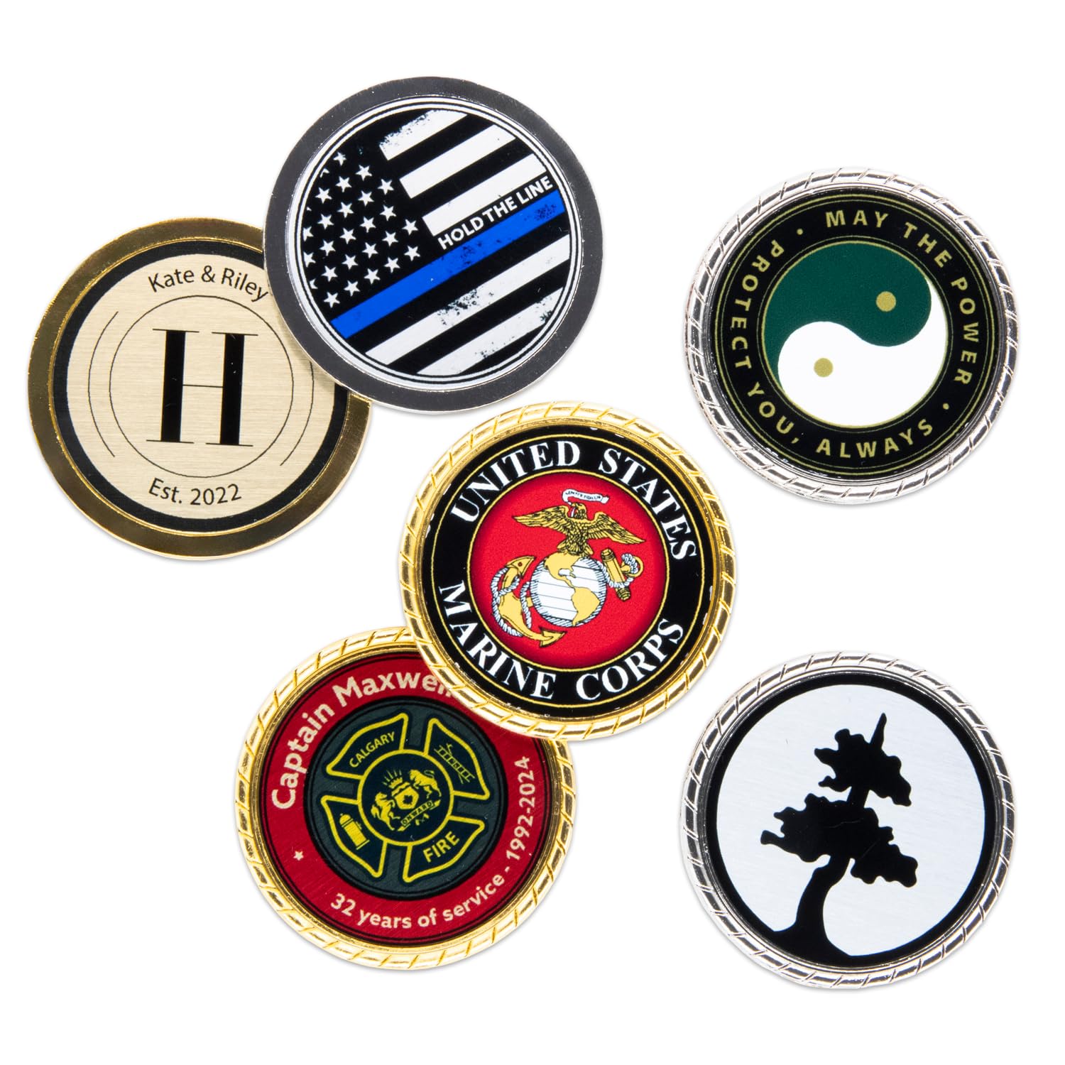 A relevant stock photo of challenge coins custom in a typical setting.