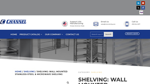 Wall Mounted Stainless-Steel & Microwave Shelving - metal wall shelf factory