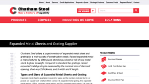 Expanded Metal Sheets and Grating Supplier - Chatham Steel - expanded metal sheet factory