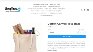 Cotton Canvas Tote Bags - Cheaptotes - tote bag bulk