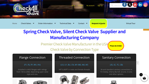 Spring Check Valve | Manufacturing Company | Check-All Valve - check valve manufacturer