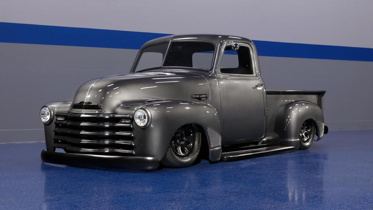 A relevant stock photo of chevrolet 3100 custom in a typical setting.