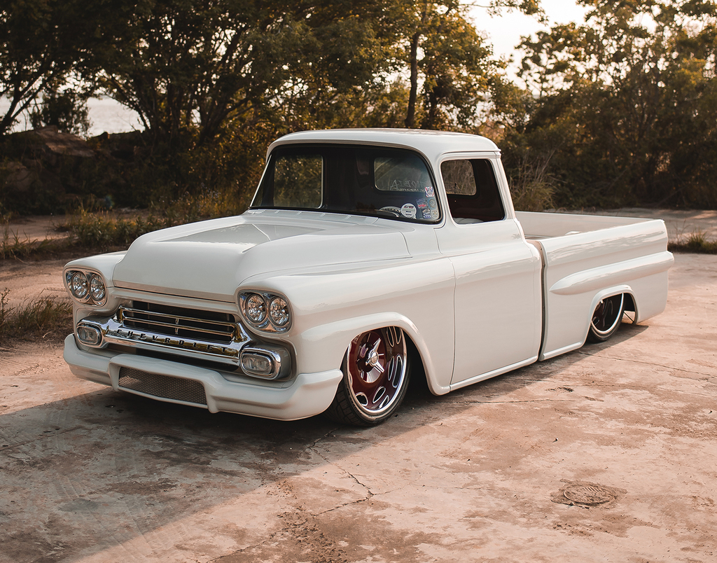 A relevant stock photo of chevrolet apache custom in a typical setting.