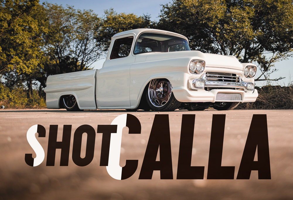 A relevant stock photo of chevy apache custom in a typical setting.