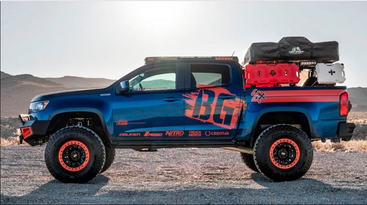 A relevant stock photo of chevy colorado diesel custom in a typical setting.