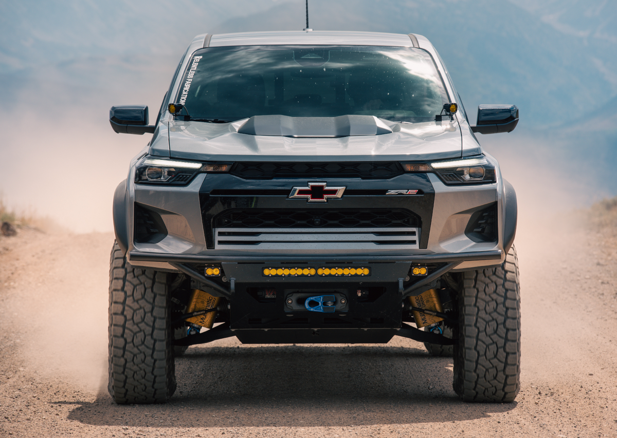 A relevant stock photo of chevy colorado zr2 custom in a typical setting.