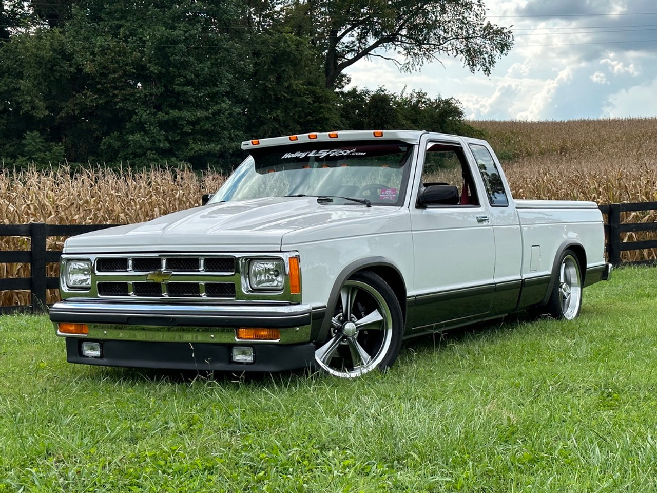 A relevant stock photo of chevy s10 custom in a typical setting.