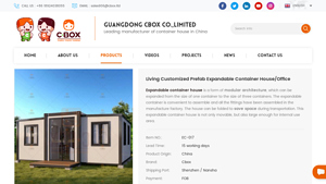 Living Customized Prefab Expandable Container House/Office - prefab container house factory