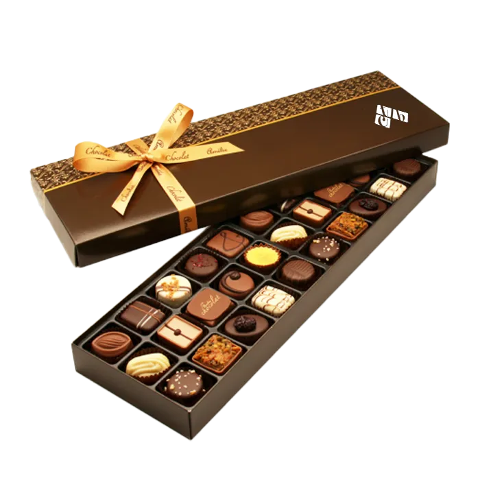 A relevant stock photo of chocolate box manufacturer in a typical setting.