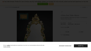 by the imperial porcelain factory, st. petersburg, period of nicholas i - table mirror factory