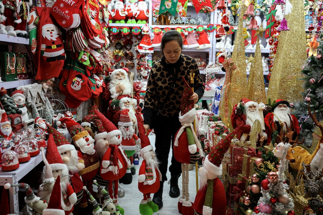 A relevant stock photo of christmas decoration china in a typical setting.