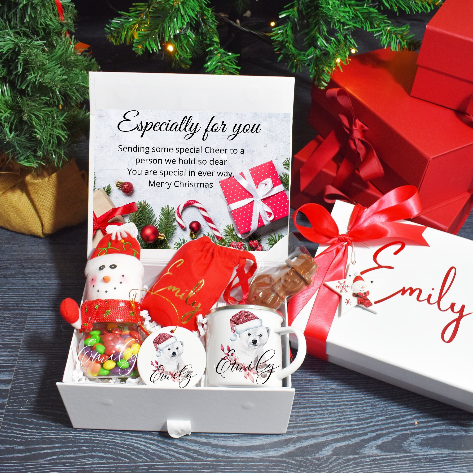A relevant stock photo of christmas gifts custom in a typical setting.