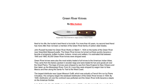 Green River Knives - CHUCKHAWKS.COM - dexter-russell manufacturer website