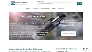 Contract Manufacturer of Custom Cable Assemblies - cable assemblies manufacturer