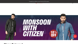 Buy Best waterproof raincoat for men online in India – Citizen - best raincoat for men company