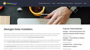 Georgia Solar Installers - Clean Energy Authority - solar system installation company