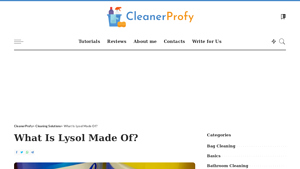 What Is Lysol Made Of? - CleanerProfy - lysol canadian ownership manufacturer
