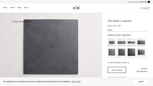 natural stone | slate | square 16x16 | grey - clé tile - slate floor tiles factory
