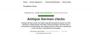Antique German clocks identification - ClocksInfo.com - cucoo clocks direct from manufacturer germany