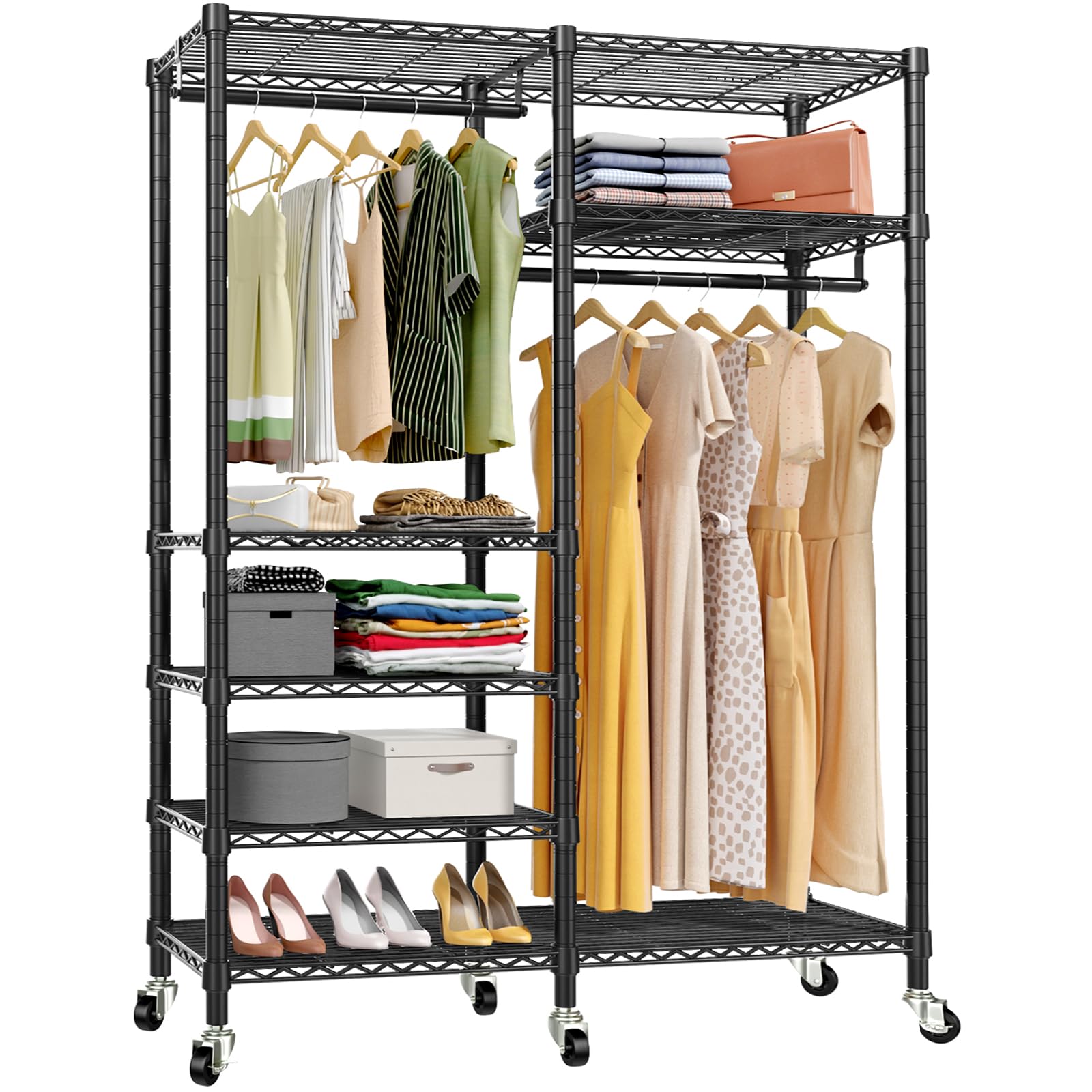 A relevant stock photo of clothes rack manufacturer in a typical setting.