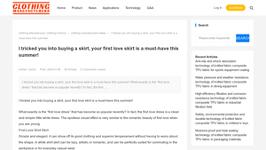 I tricked you into buying a skirt, your first love skirt is a must-have ... - first love manufacturer