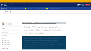 China's C919 aircraft completes first international flight ... - CNBCTV18 - chinese airplane manufacturer