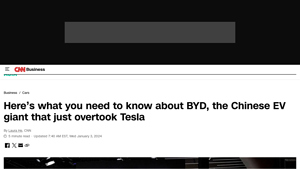 Here's what you need to know about BYD, the Chinese EV giant ... - CNN - car manufacturer in china