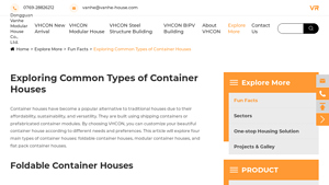 Exploring Common Types of Container Houses - vhcon - prefab container homes factory