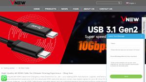 OEM 4k Hdmi Cable Manufacturer and Supplier, Factory - Vnew - hdmi to hdmi cable factory