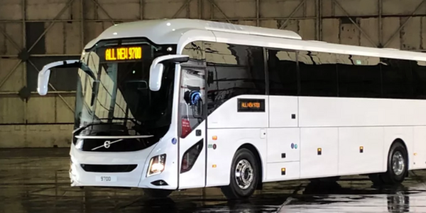 A relevant stock photo of coach bu manufacturer in a typical setting.