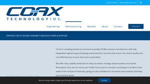 Printed Circuit Board Assembly Manufacturing | CO-AX Technology - printed circuit board assembly manufacturer