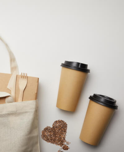 A relevant stock photo of coffee cup supplier in a typical setting.
