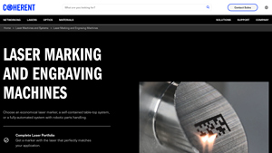 Laser Marking and Engraving Machines - Coherent - laser marking machine factory